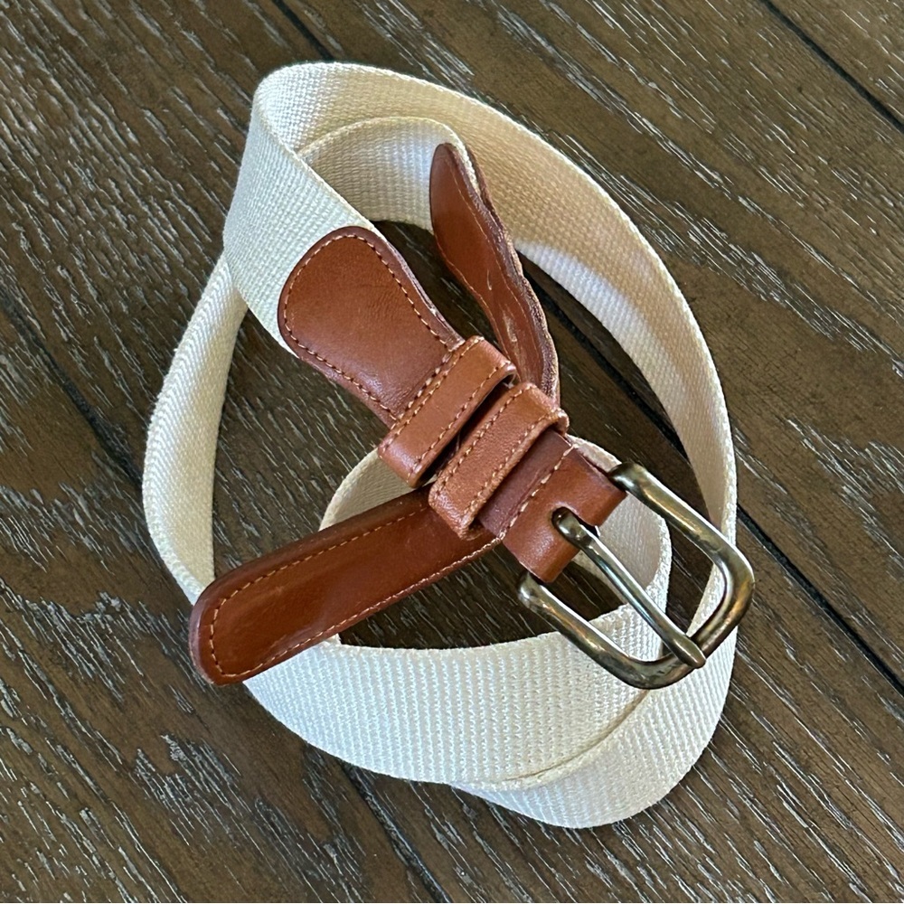 Men's Coach Linen Belt Size 40”